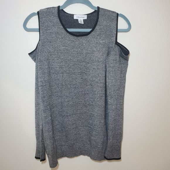Calvin Klein cold shoulder top small - Picture 2 of 9